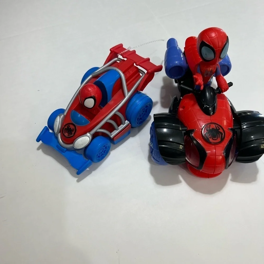 Spiderman Red and Blue Action Vehicle Set